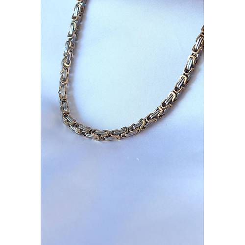 316L �elik Mix Renk Kral Zincir Model Erkek Kolye