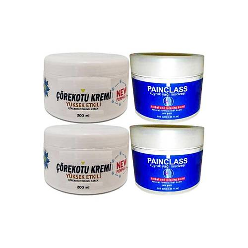 ��rek Otu Kremi XL Boy Rahatlat�c� Krem 2x200 ml+Painclass Kuyruk Ya�� 2x100 ml Kremi