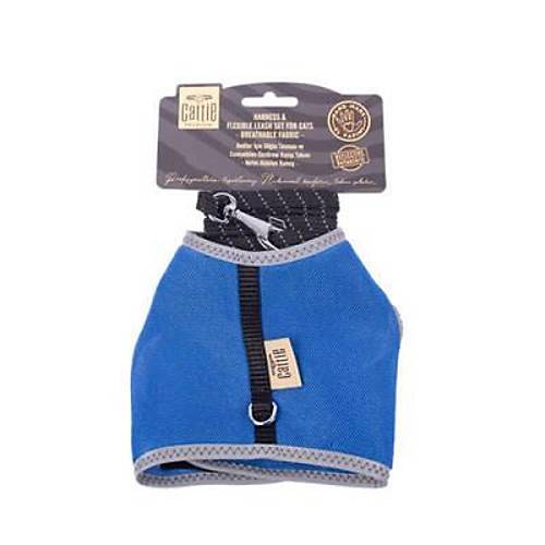 Haval� Dokuma Kedi G���s ve Gezdirme Tasmas� Small Royal Mavi 1x20-30 Cm