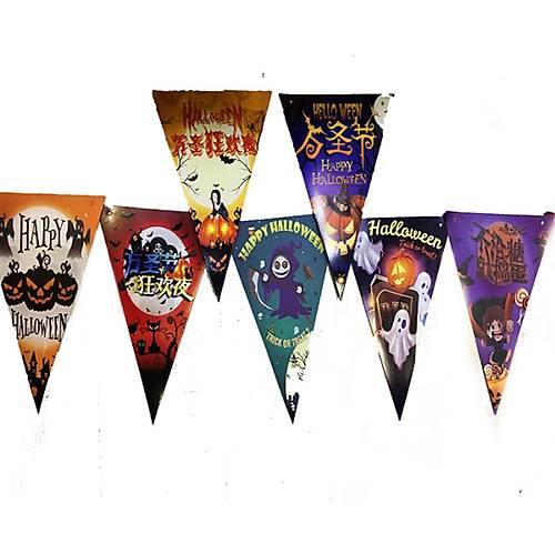 L�ks Bask�l� ��gen Model Halloween Banner S�s Bayrak 8 li