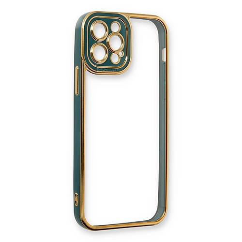 iPhone 12 Pro K�l�f Liva Lens Silikon - Ye�il