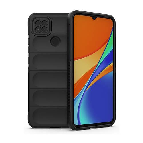 Redmi 9C K�l�f Optimum Silikon - Siyah