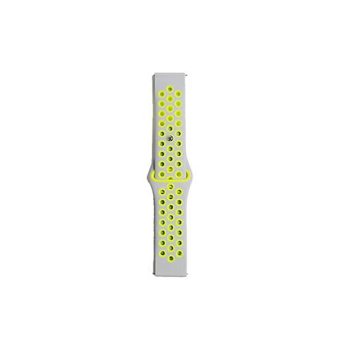 Watch 20mm Spor Delikli Kordon - Gri-Ye�il