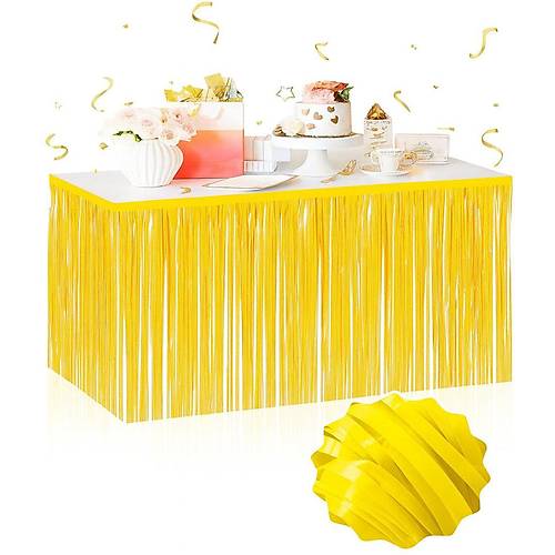 Kendinden Yap��kanl� Makaron Sar� P�sk�ll� Masa Ete�i � 75 x 275 cm Parti S�slemesi