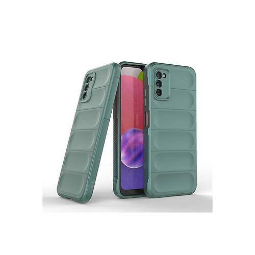 Galaxy A03S K�l�f Optimum Silikon - Koyu Ye�il