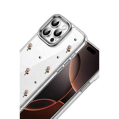 iPhone 16 Pro Fiyonk Desenli Kapak - Desen 6