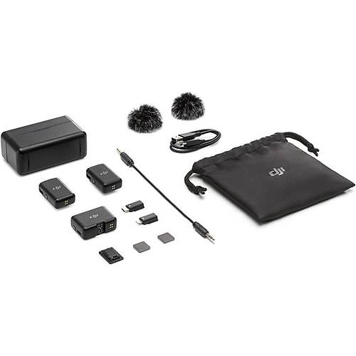 DJI MIC (CE) KABLOSUZ M�KROFON (2TX-1RX-CHARGING CASE) (RESMI DIST GARANTILI)
