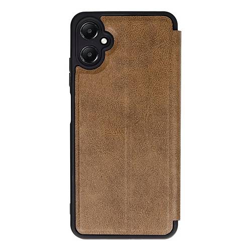 Galaxy A05 K�l�f Flip Cover - Taba