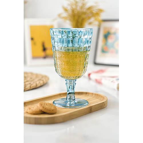 Allegra Aquamarin 6�l� Kadeh Bardak Seti 750 ml Akrilik Malzeme - Cam De�ildir K�r�lmaya Dayan�kl�
