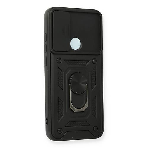 Redmi Note 8 K�l�f Pars Lens Y�z�kl� Silikon - Siyah