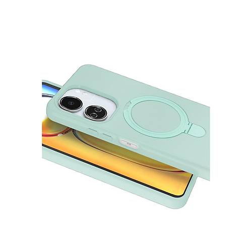 Redmi 13C Regal Magsafe Standl� Kapak - Su Ye�ili