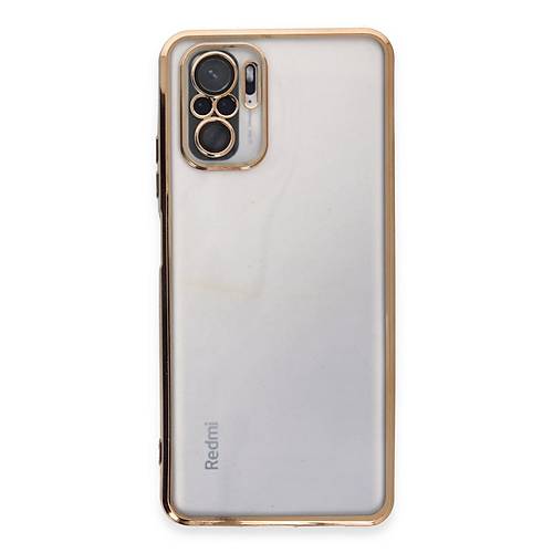 Redmi Note 10 K�l�f Razer Lensli Silikon - Gold