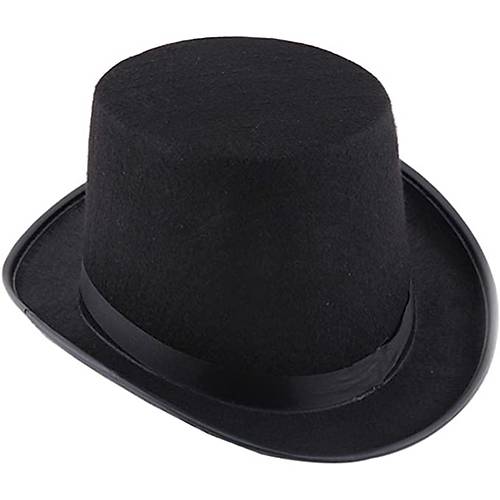 Siyah Ke�e Sihirbaz F�tr �apka 12 cm