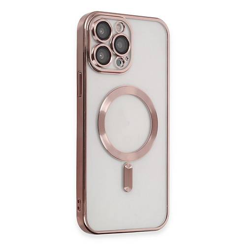 iPhone 15 Pro K�l�f Kross Magneticsafe Kapak - Rose