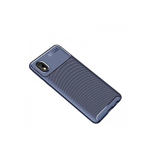 Galaxy A01 Core K�l�f Auto Focus Karbon Kapak - Lacivert