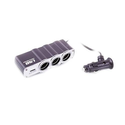 Oto �akmakl�k �oklay�c� 3'l� �akmak Soketi 1 USB Giri�i ONT128