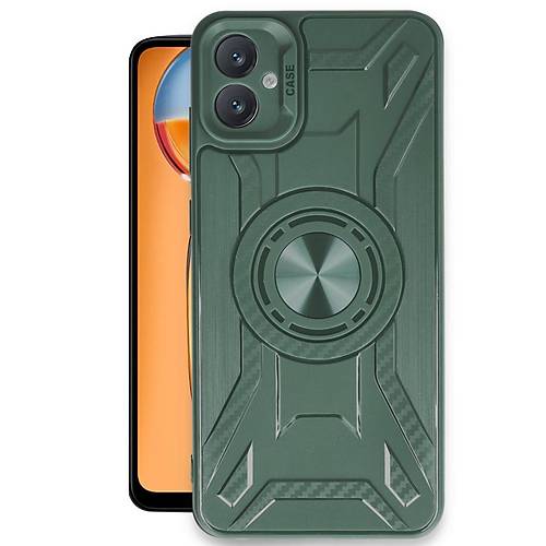 Galaxy A05 K�l�f Lincoln Silikon - Koyu Ye�il