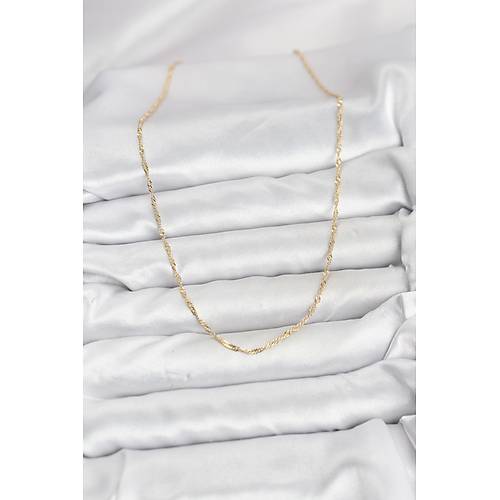 CM 14K Gold Renk Pirin� Ezme Burgu Model Kad�n Kolye