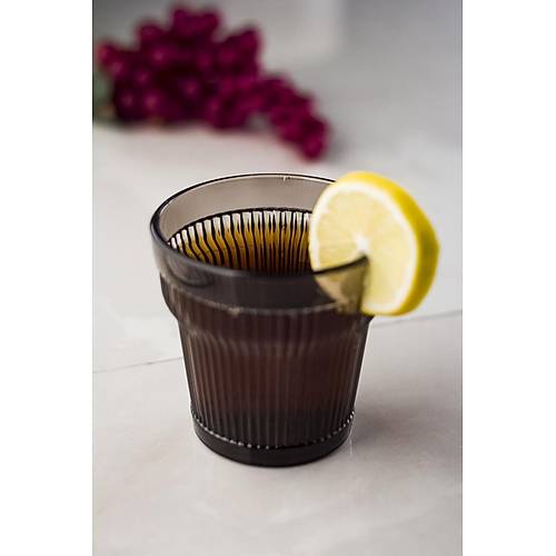 Akrilik F�me 6'l�i K�sa Bardak & Su Me�rubat Kahve Yan� Barda�� 300 ml ( Cam De�ildir )