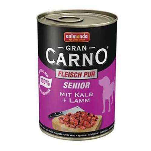GranCarno Senior S���r Etli Kuzulu Ya�l� K�pek Konservesi 400 Gr