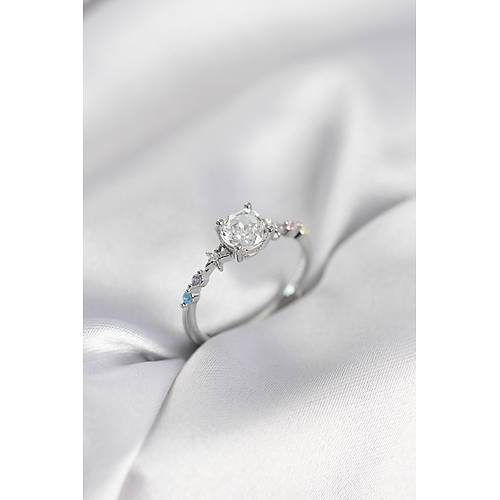 Tek Ta� Model Zirkon Ta�l� G�m�� Renk Kad�n Y�z�k