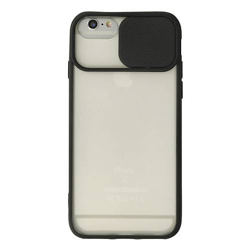 iPhone 6 Plus K�l�f Palm Buzlu Kamera S�rg�l� Silikon - Siyah