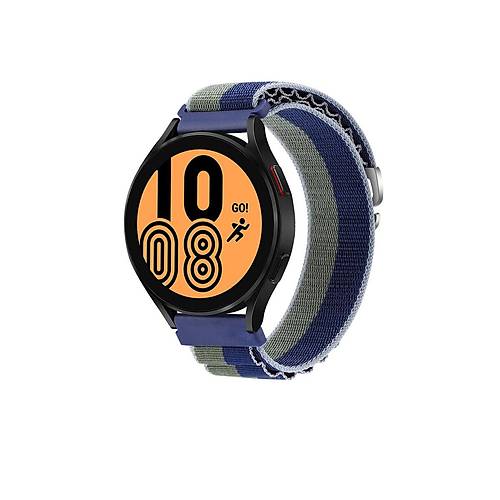 Watch 22mm KR410 Kuma� Kordon - Lacivert-Ye�il