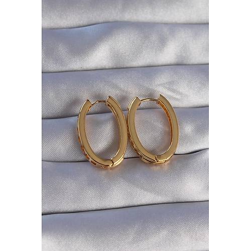 Pirin� Gold Renk Zirkon Ta�l� Oval Model K�pe