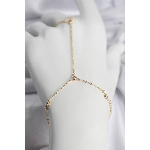 Pirin� Gold Renk Zirkon Ta�l� Kad�n �ahmeran