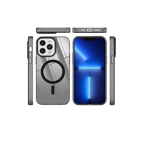 iPhone 12 Pro Max K�l�f Beta Magneticsafe Silikon - Siyah