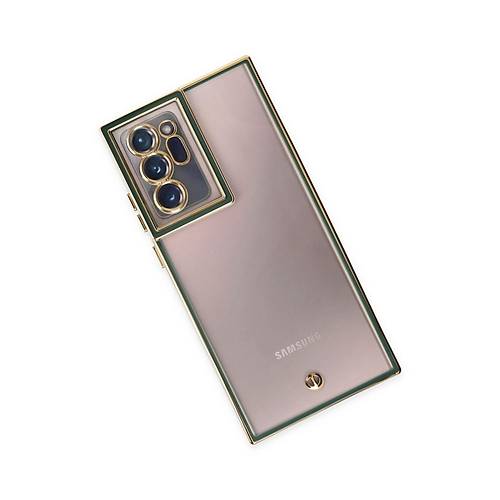 Galaxy Note 20 Ultra K�l�f Liva Lens Silikon - Ye�il