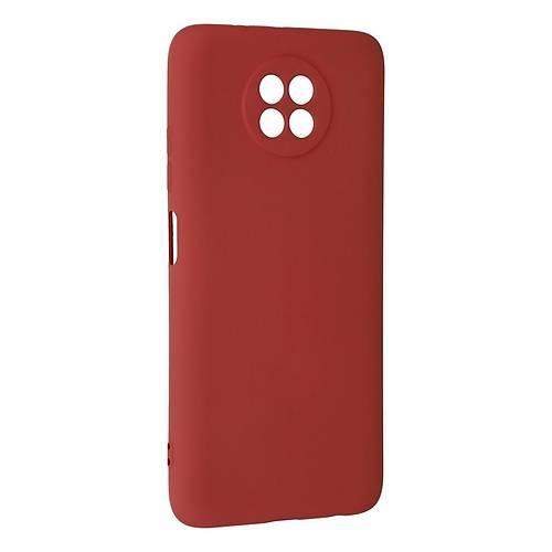 Redmi Note 9 5G K�l�f Nano i�i Kadife Silikon - Kiremit