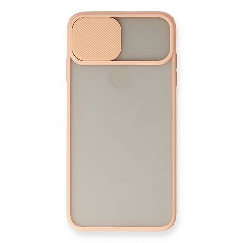 iPhone X K�l�f Palm Buzlu Kamera S�rg�l� Silikon - Pembe