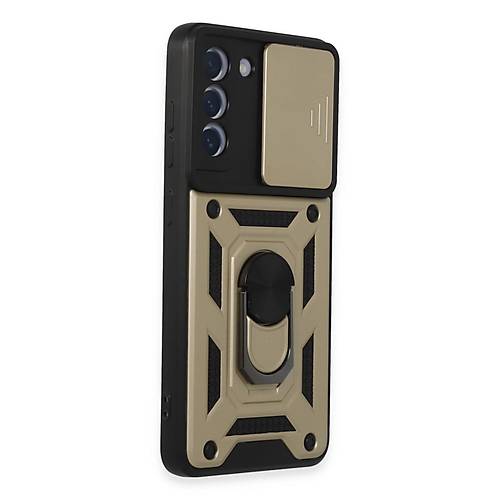 Galaxy S21 FE K�l�f Pars Lens Y�z�kl� Silikon - Gold