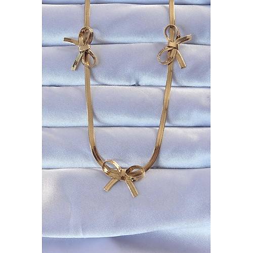 316L �elik Alt�n Renk �talyan Zincirli Fiyonk Kolye