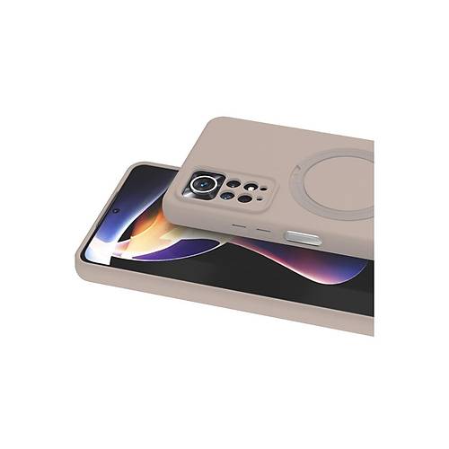 Redmi Note 12 Pro 4G Regal Magsafe Standl� Kapak - ��l Titanyum