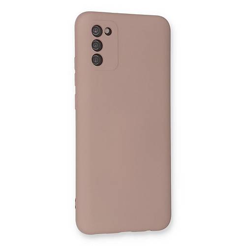 Galaxy A03S K�l�f Nano i�i Kadife Silikon - Pudra