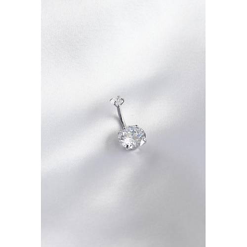 316L Cerrahi �elik Zirkon Ta�l� Kad�n G�bek Piercing