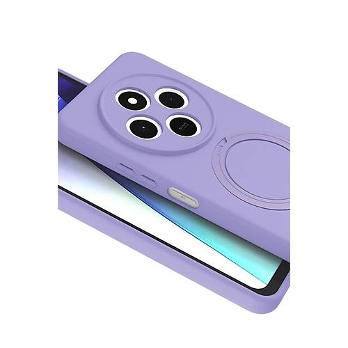 Redmi 14C Regal Magsafe Standl� Kapak - Lila