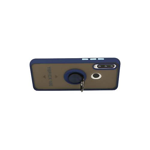 Y6P K�l�f Montreal Y�z�kl� Silikon Kapak - Lacivert
