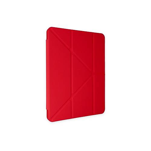iPad 2022 10.9 (10.nesil) K�l�f Kalemlikli Mars Tablet K�l�f� - K�rm�z�
