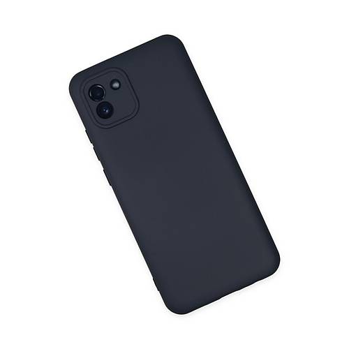 Galaxy A03 K�l�f Nano i�i Kadife Silikon - Lacivert