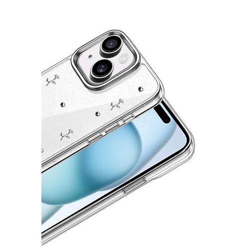 iPhone 15 Plus Fiyonk Desenli Kapak - Desen 4