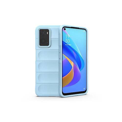 Realme 9i 4G K�l�f Optimum Silikon - Sky Blue