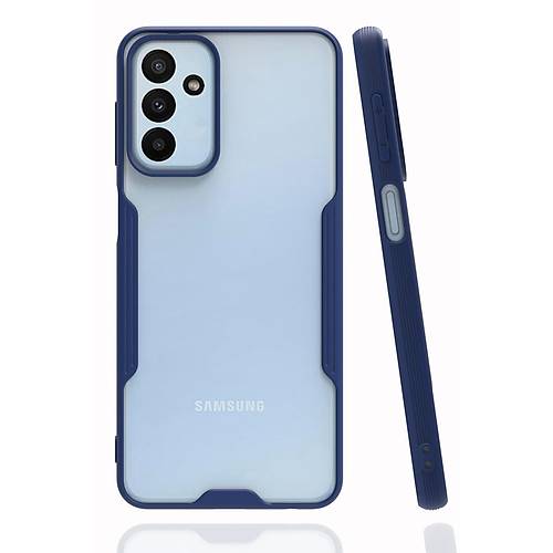 Galaxy M23 K�l�f Platin Silikon - Lacivert