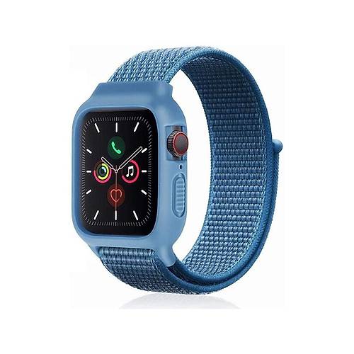 Watch 38mm Has�rl� C�rtc�rtl� Kasal� Kordon - Mavi