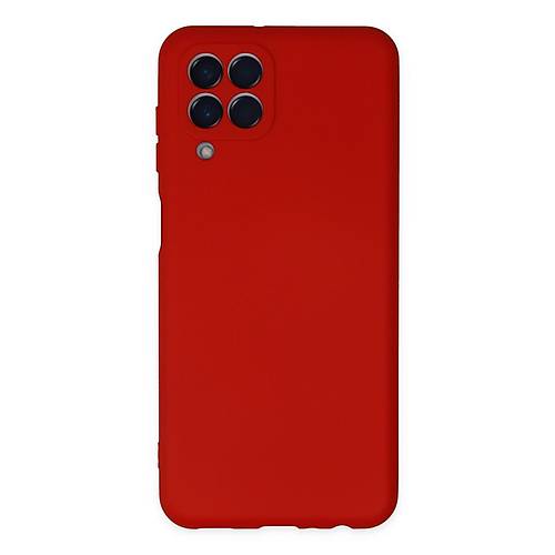 Galaxy M33 K�l�f Nano i�i Kadife Silikon - K�rm�z�