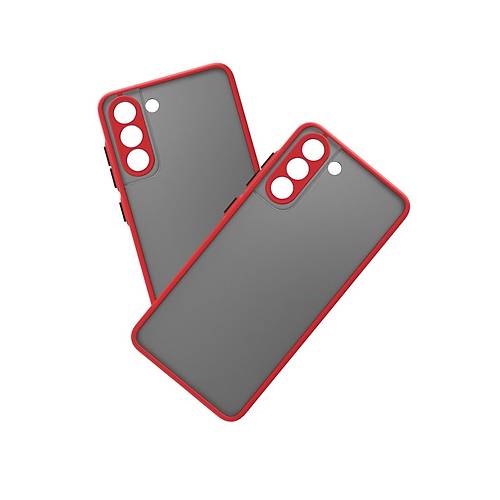 Galaxy S21 FE K�l�f Montreal Silikon Kapak - K�rm�z�