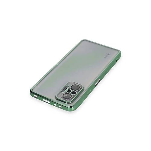 Redmi Note 10 Pro K�l�f Razer Lensli Silikon - Ye�il