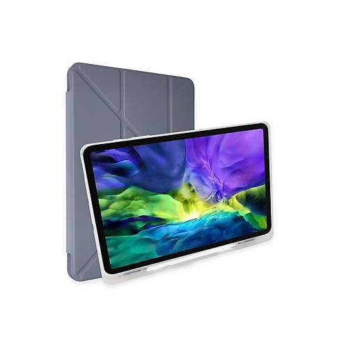 Galaxy P610 Tab S6 Lite 10.4 K�l�f Kalemlikli Mars Tablet K�l�f� - Lavender